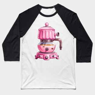 Pink Coffee Maker #1 Baseball T-Shirt